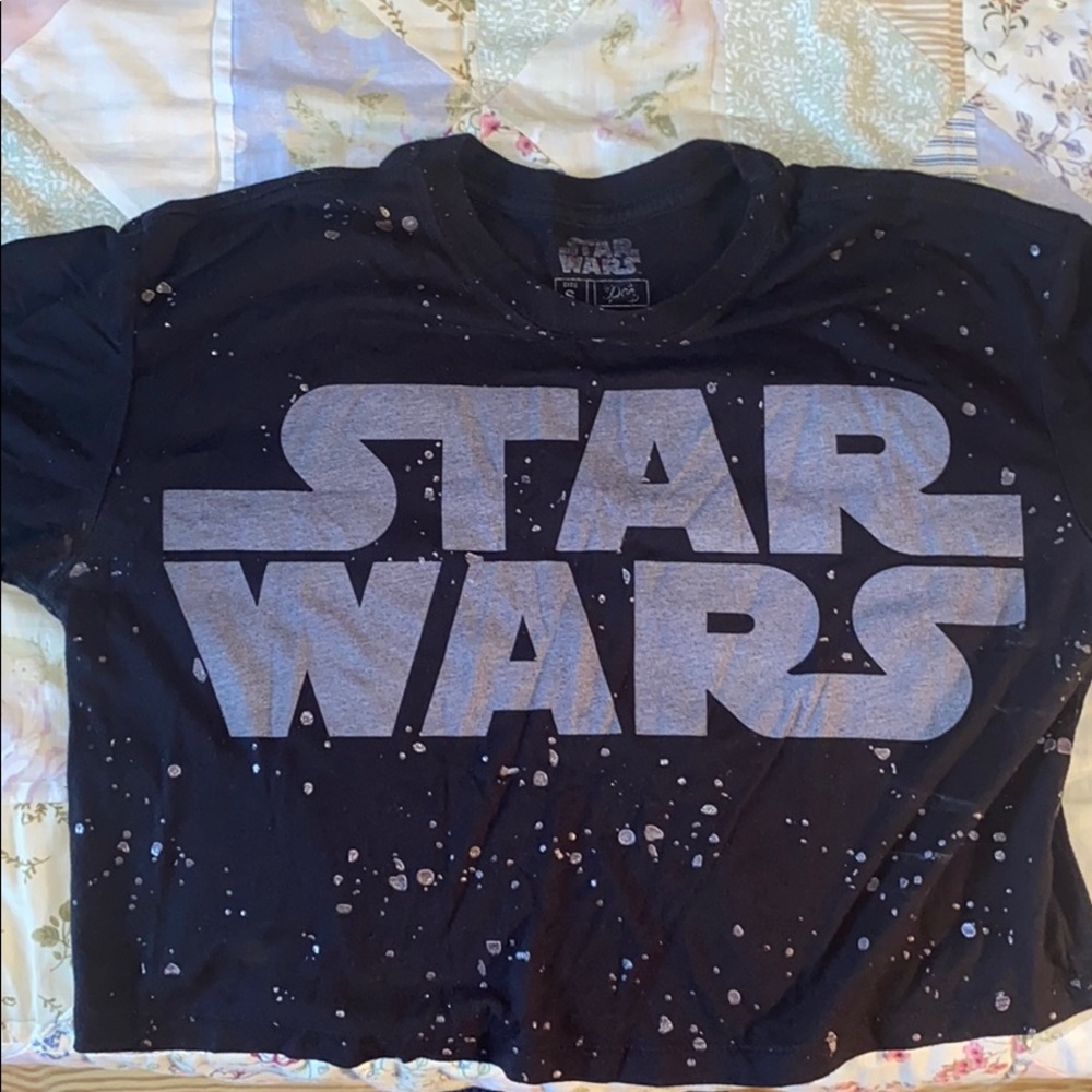 Black Star Wars crop top